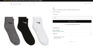 Zapatillas NIKE Pack 3 pares de calcetines Everyday Lightweight por 8,99€