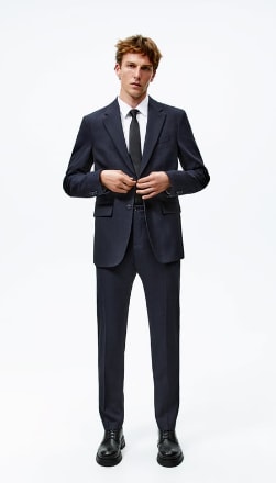 Blazer Zara Ojo de Perdiz straight fit para hombre por 29,99€