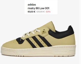 Zapatillas Casual adidas rivalry 86 Low 001 por 51€