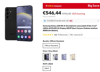 SAMSUNG S24 - 256 GB Zwart voor €546,44 bij Aliexpress