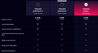 Streamz Basic vanaf €5,95 per maand