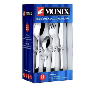 Monix Europa Juego de 24 Cubiertos Acero Inoxidable por 18,32€