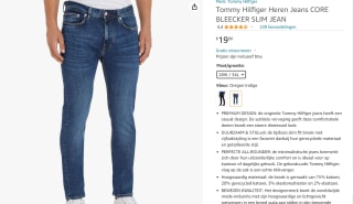Tommy Hilfiger Slim heren Jeans voor €19,90 bij Amazon