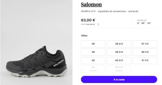Zapatillas de Trekking de Mujer Salomon WARRA GTX por 63€