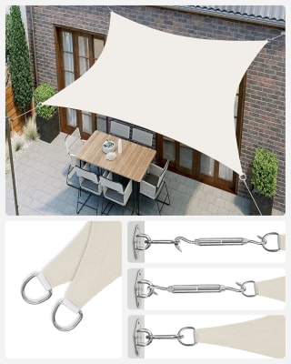 Songmics waterdicht schaduwdoek (2 x 3 m) voor €19,67 bij Amazon