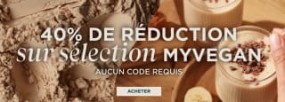40% de réduction sur une sélection Myvegan