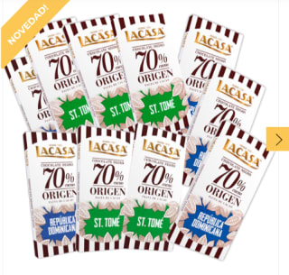 Tabletas de chocolate Rep. Dominicana & St Tomé a 8,99€