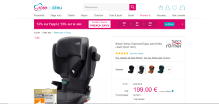 Siège auto Kidfix i-Size Storm Grey Britax Römer Diamond à 199€