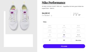 Zapatillas de Tenis para Mujer Nike ZOOM COURT PRO HC por 54€