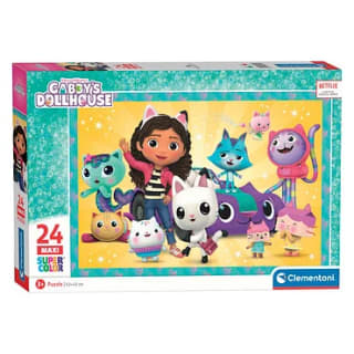 Clementoni Puzzel Super Color Maxi Gabby's Poppenhuis, 24st. voor €7,50 bij Lobbes