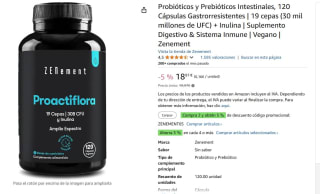 Probióticos y Prebióticos Intestinales, 120 Cápsulas Gastrorresistentes | 19 cepas por 18,97€