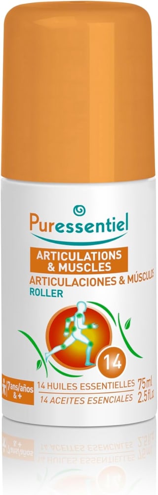Roller Alivia los dolores de Articulaciones y Músculos con 14 Aceites Esenciales - 75ml por 9,40€