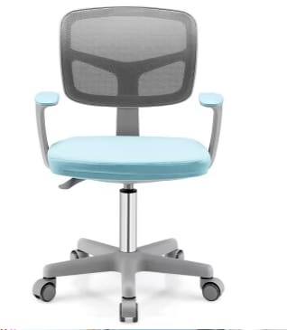 Chaise de bureau à roulettes pour enfant - Réglable, à 94,99€