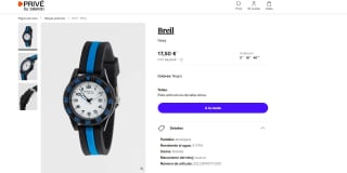 Reloj Junior BREIL Tribe TRICK Silicona Negro Azul por 17,50€