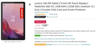 Lenovo Tab M9 Tablet voor €109 bij Amazon.de