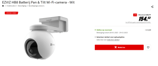 EZVIZ HB8 Bolvormig IP-beveiligingscamera Buiten voor €154,53 bij de Mediamarkt