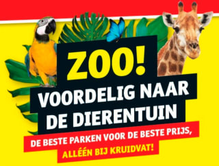 Dierentuin vouchers voor €17,50 en €14,50 (met 300 punten)