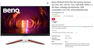 BenQ Mobiuz EX3210U monitor voor €748,99 bij Amazon