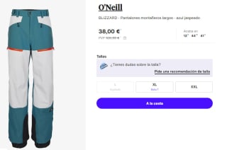 Pantalones de Trekking O'Neill BLIZZARD por 38€