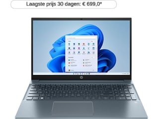 HP Pavilion 15-eh3853nd - 15.6 inch - AMD Ryzen 7 - 16 GB - 512 GB voor €599 bij de Mediamarkt