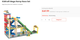 KidKraft Mega Ramp Race Set voor €49,99 bij Ochama