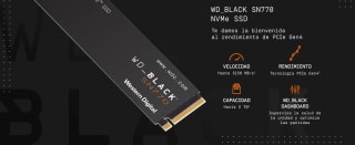 WD_BLACK SN770 1TB PCIe Gen4 NVMe SSD, hasta 5,150 MB/s velocidad de lectura por 137,99€