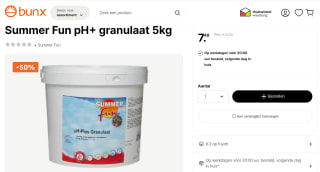 Summer Fun pH+ granulaat 5kg voor €7,48 bij Bunx