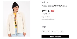 Chaqueta para Mujer Volcom Coat BLASTONE por 69€