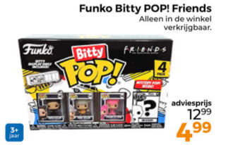 Funko Pop! Movies: Friends - Bitty Pop 4-pack voor €4,99 bij Trekpleister.
