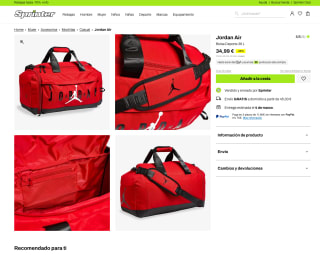 Bolsa Jordan Air Deporte 36 L por solo 34,99€