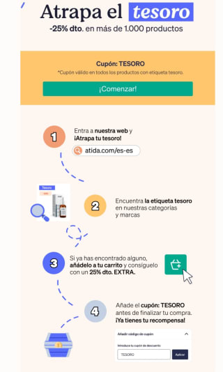 -25% descuento en seleccionados desde Atida