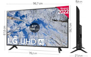 Televisión LG 43UQ70006LB 43 pulgadas LED UltraHD 4K HDR10 por 279€