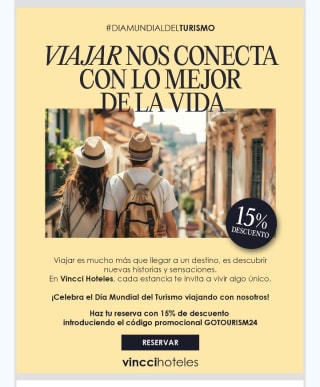 -15% de Descuento en Vincci Hoteles.