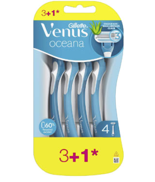 Maquinilla de Afeitar Gillette Venus Oceana - 4 unidades por 4.37€