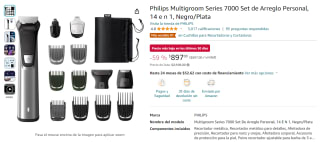 Set Philips Multigroom Series 7000 por $897 en Amazon