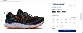 Zapatillas Asics TRABUCO MAX por 36€