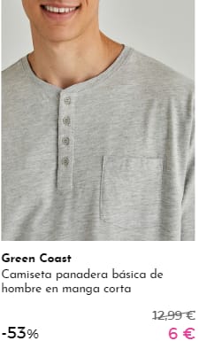 Camisetas Green Coast y Fórmula Joven por 6€