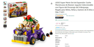 LEGO Super Mario Set de Expansión: Coche Monstruoso de Bowser por 20€