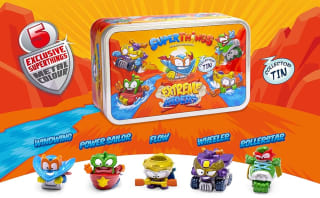 Caja metalizada con 5 Superthings exclusivos con efecto metalizado por solo 2€