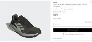 Zapatillas de trail running de hombre Terrex Trailrider GTX adidas por 55.95€