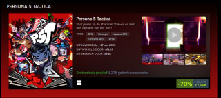 Tot 70% korting op de Persona Collection tijdens de Persona frenchise sale via Steam