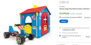 Set de juego casa y GoKart de Paw Patrol por $3999 en Walmart