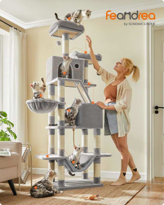 Feandrea Krabpaal XL 206 cm, lichtgrijs voor €69,59 bij Amazon