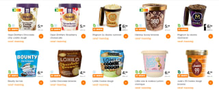 Alle A-merk pints ijs 1+1 gratis bij de AH