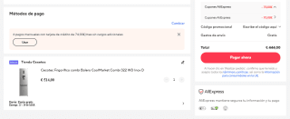 Cecotec Frigorífico combi Bolero CoolMarket Combi 322 WD Inox D Por 444€