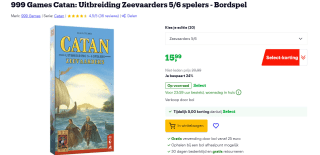 Catan: Uitbreiding De Zeevaarders 5/6 Spelers voor €15,99 bij Bol