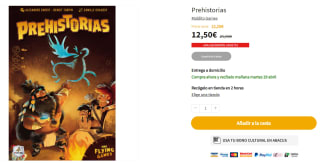 Juego de Mesa Prehistorias por 12.5€