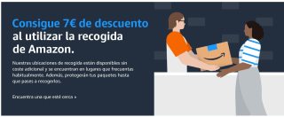 7€ gratis en Amazon por recogida en locker compras de +20€ (cuentas seleccionadas)