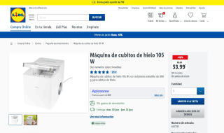 Máquina de cubitos de hielo 105 W por 53,99€