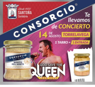 Regalo de una entrada por compra de 1 tarro , en tienda consorcio